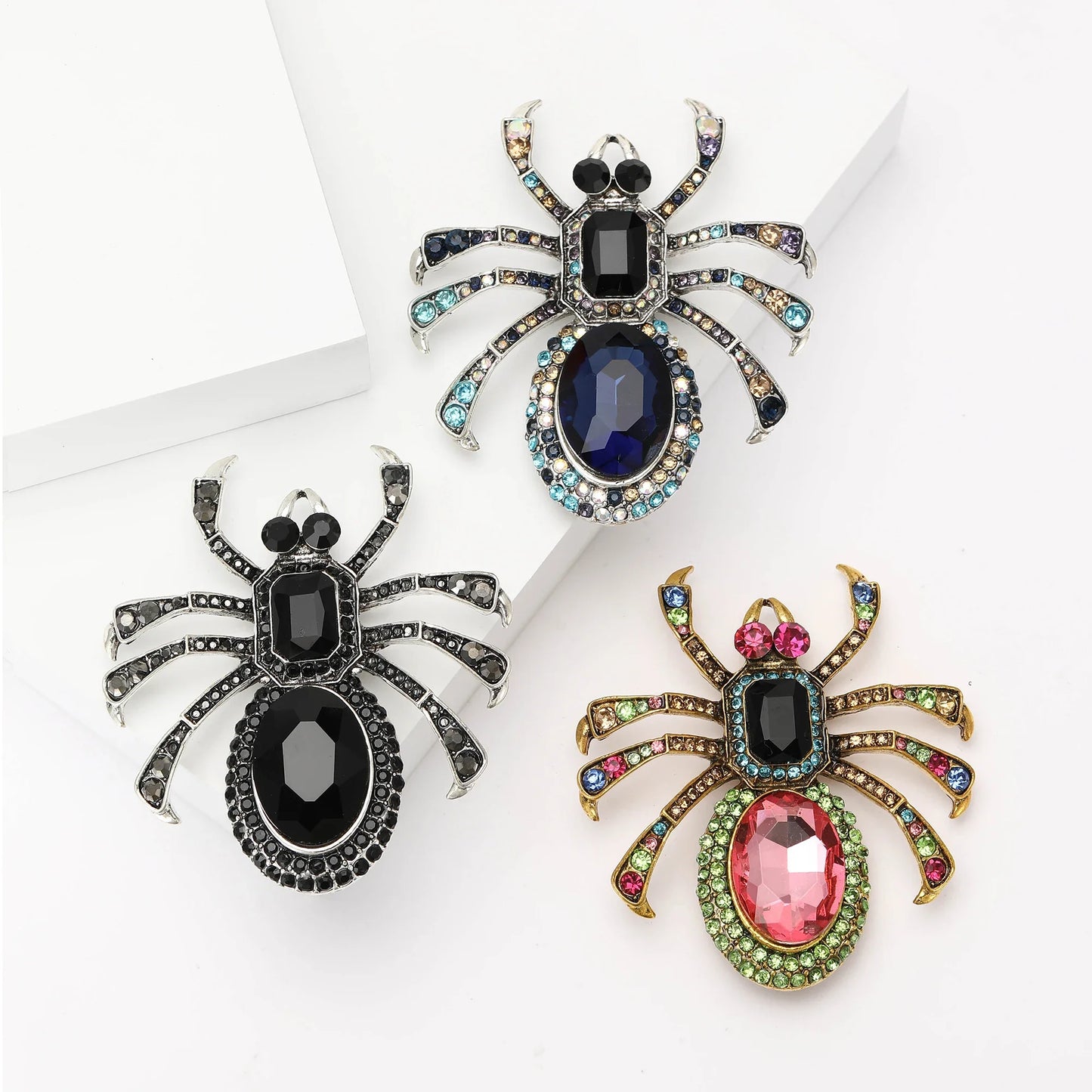 Vintage spider brooch