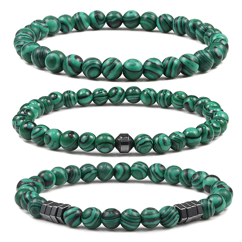 Green bead bracelet