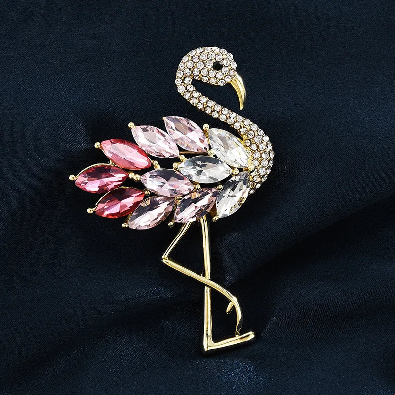 Flamingo brooch