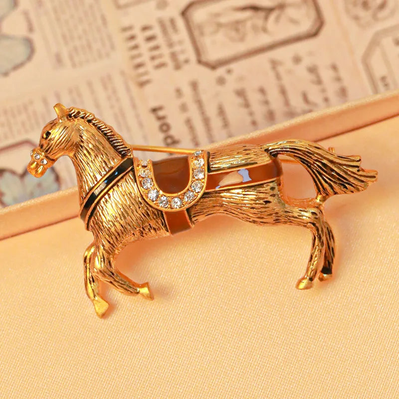 Horse brooches and pins