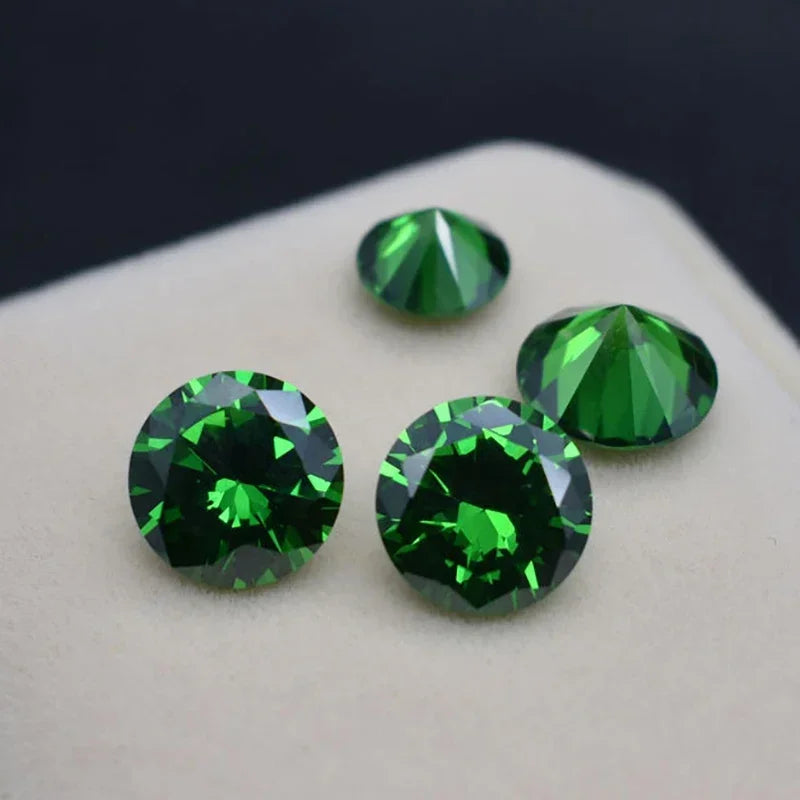 Green stones for jewelry