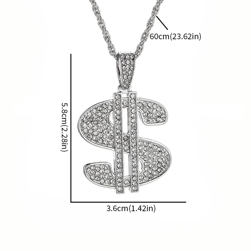 Dollar sign necklace