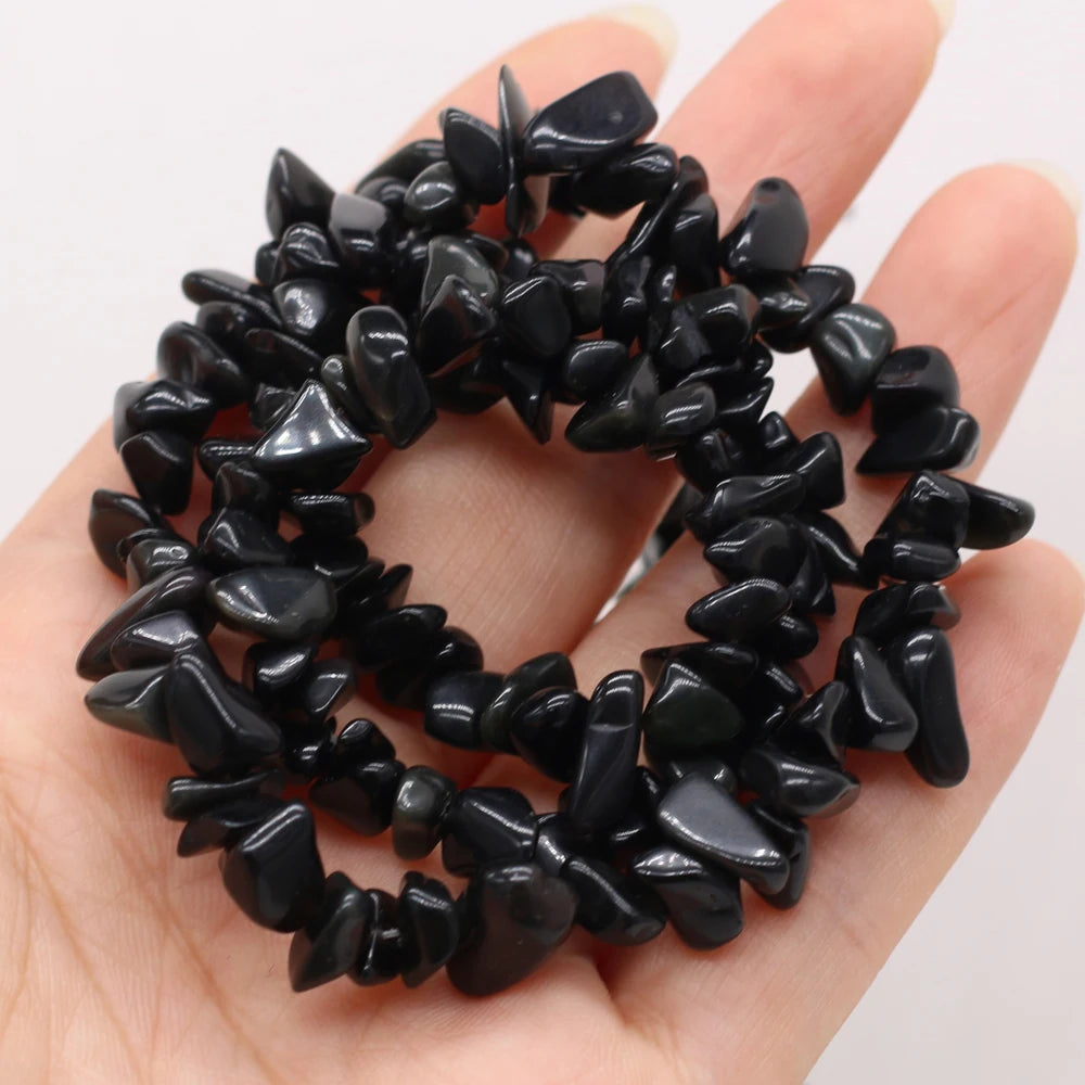 Black tourmaline beads