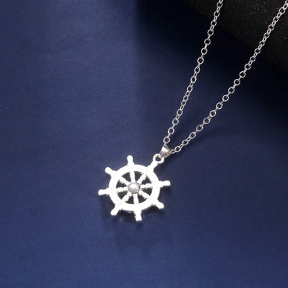 Dharma wheel pendant