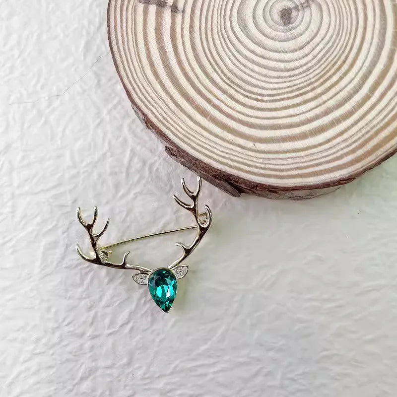 Vintage deer brooch