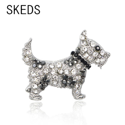 Vintage dog brooch