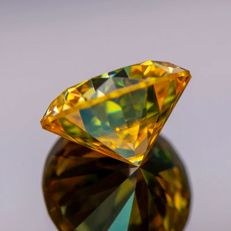 Yellow moissanite