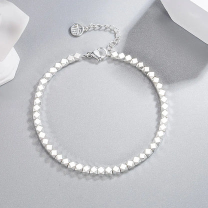 Silver ball bracelet