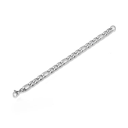 Silver male bracelet