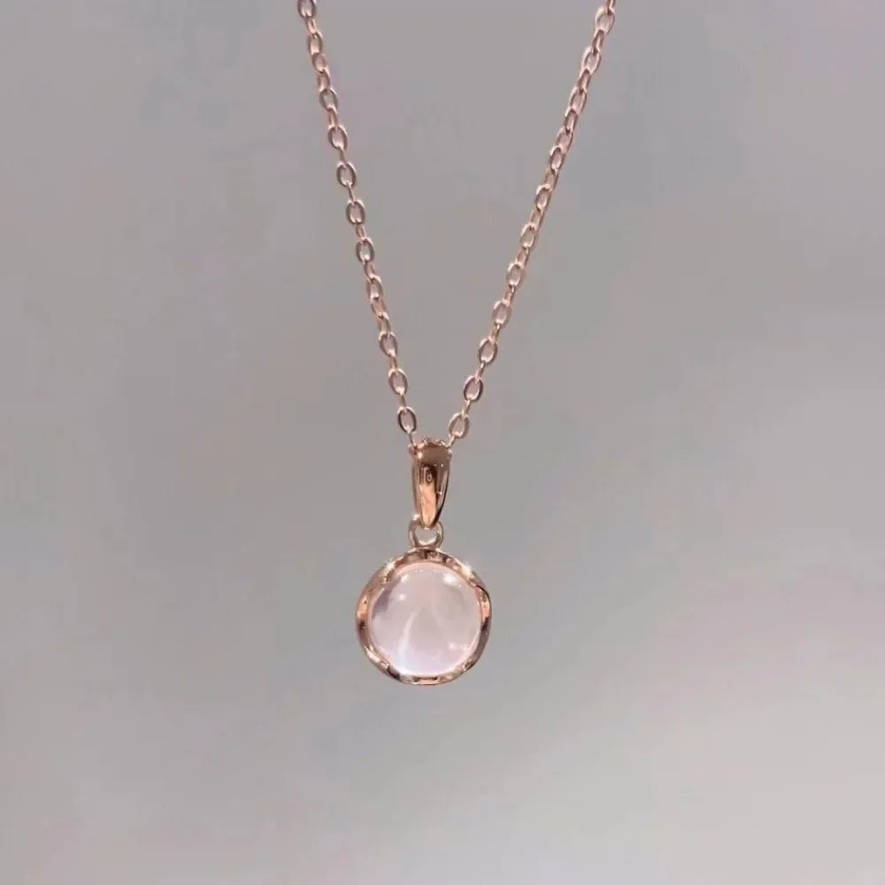 Pink opal pendant