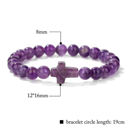 Cross charm bracelet