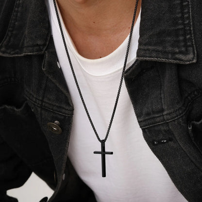 Cross silver necklace