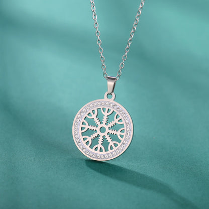 compass necklace for women