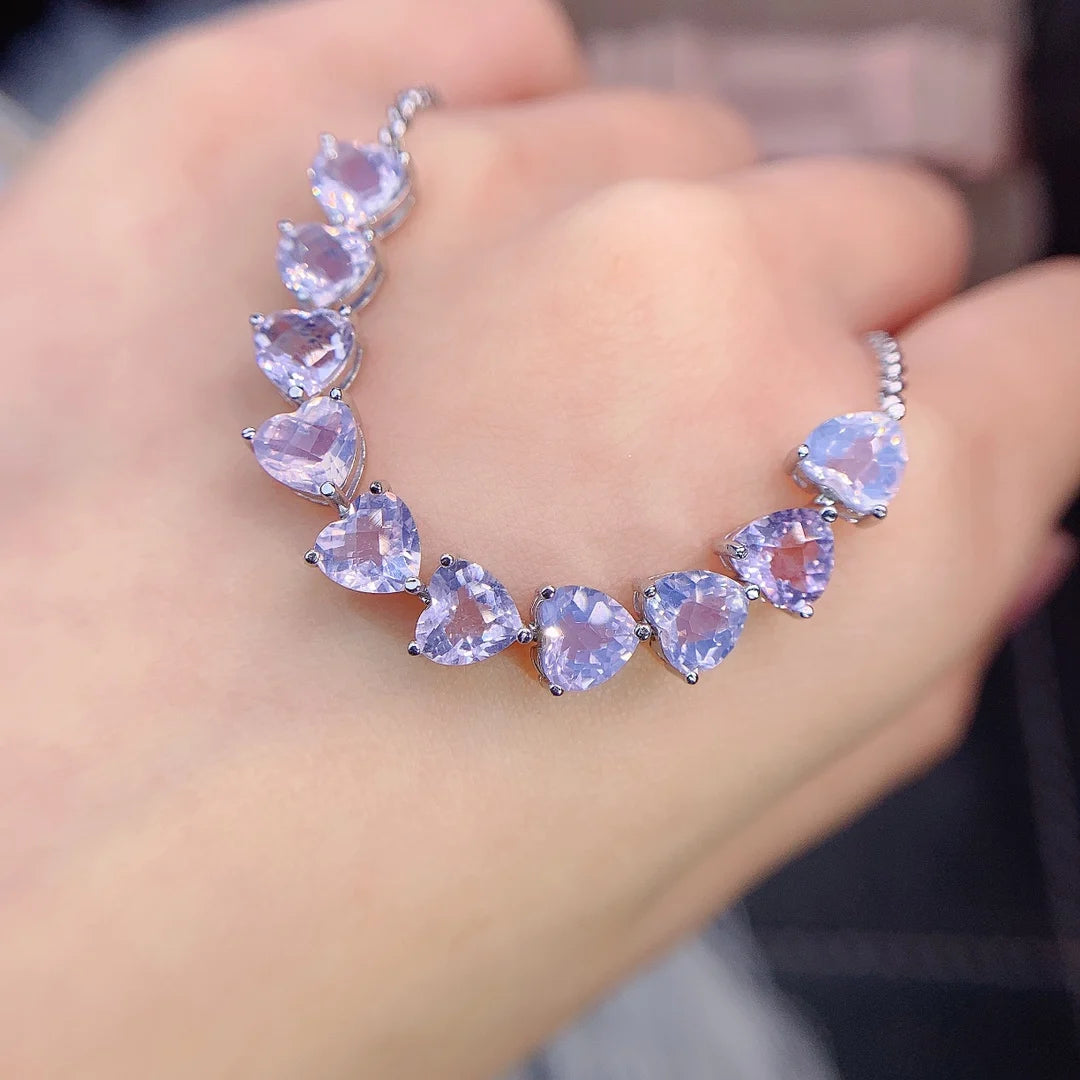 Amethyst tennis bracelet