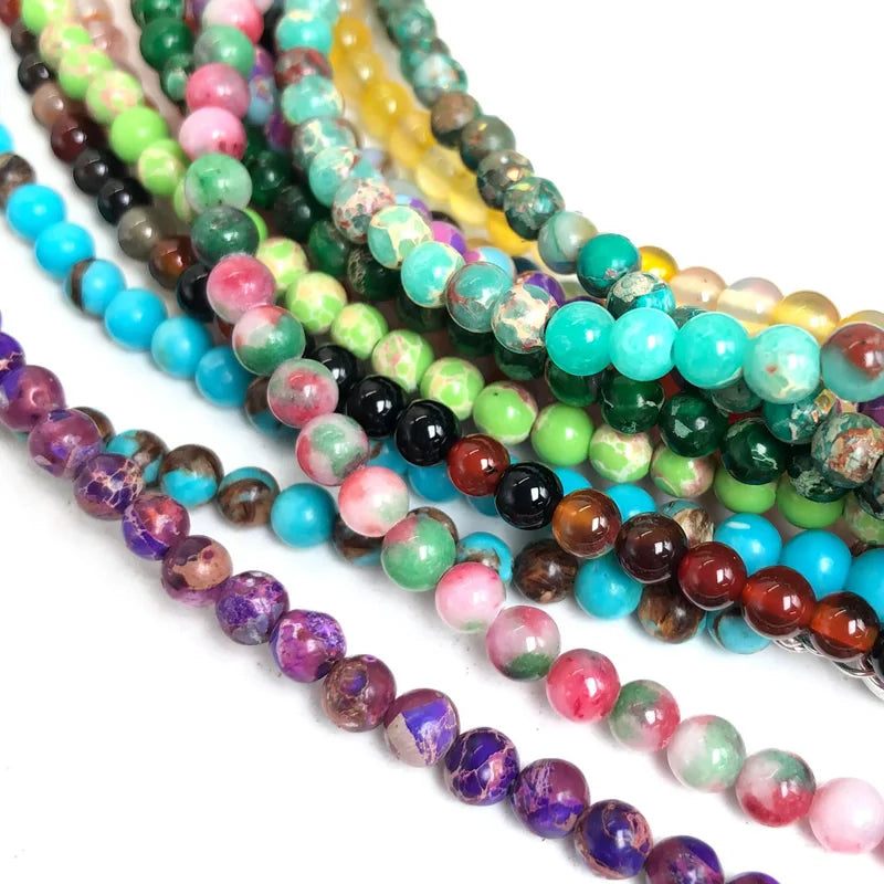 Gemstone bead necklace