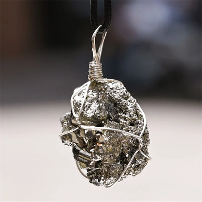 Pyrite necklace