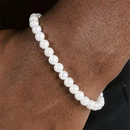 Pearl bracelet men