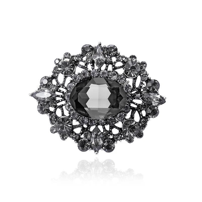 Black brooch