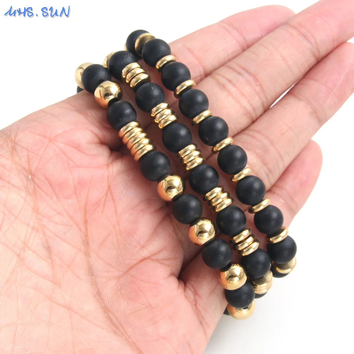 Bracelet gold and black