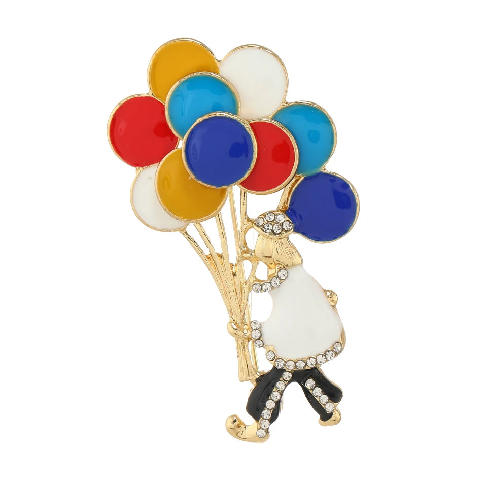 Clown brooch