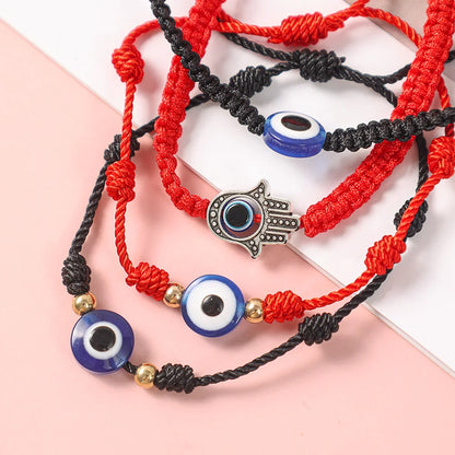 Red string evil eye bracelet