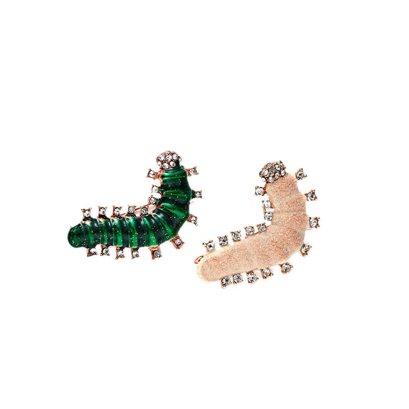 Caterpillar brooch