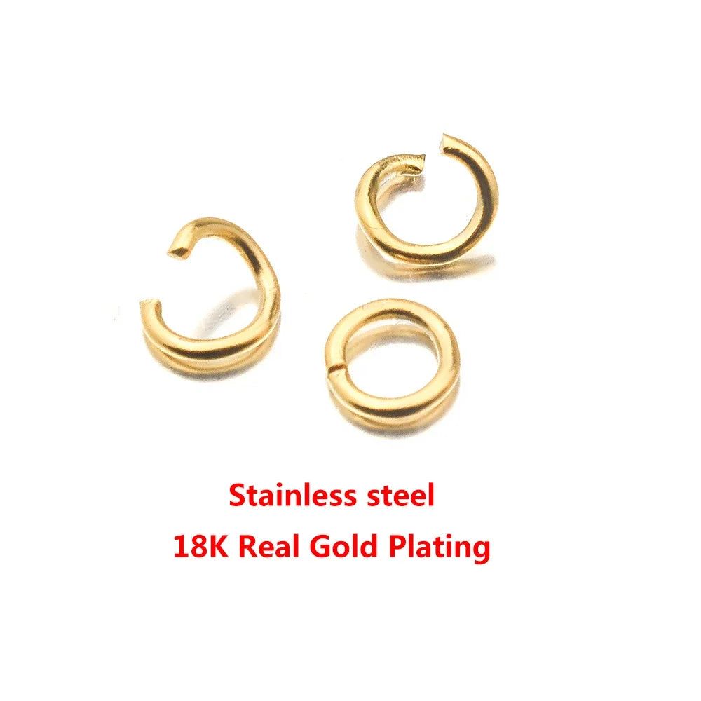 Gold jump rings