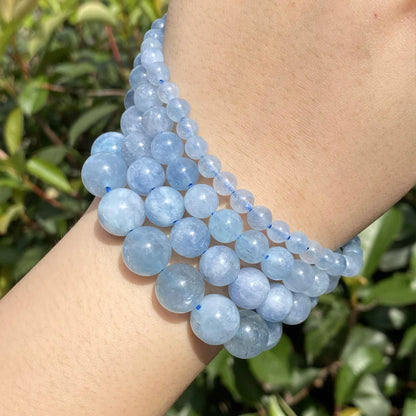 Aquamarine beads