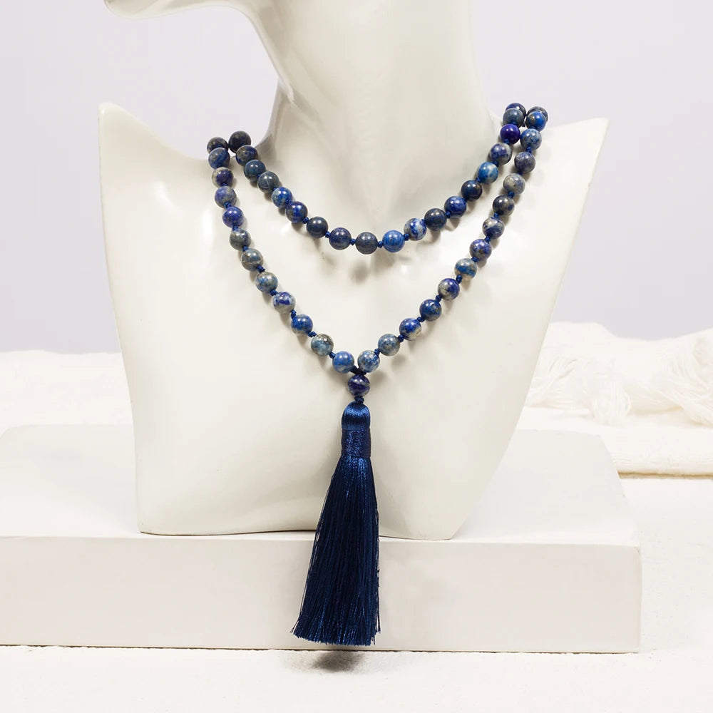 Lapis lazuli bead necklace