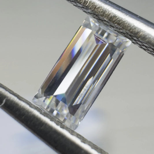 Moissanite baguette