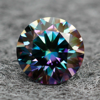 Coloured moissanite