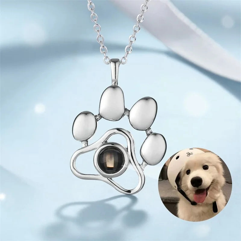 Dog memorial necklace