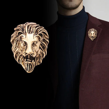 Lion brooch