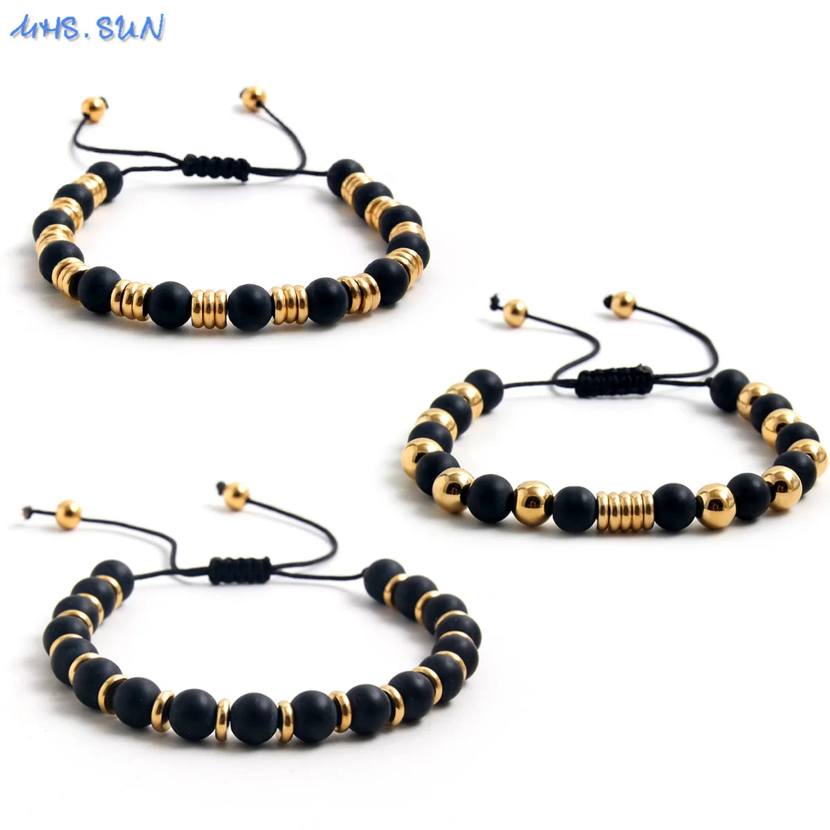 Bracelet gold and black