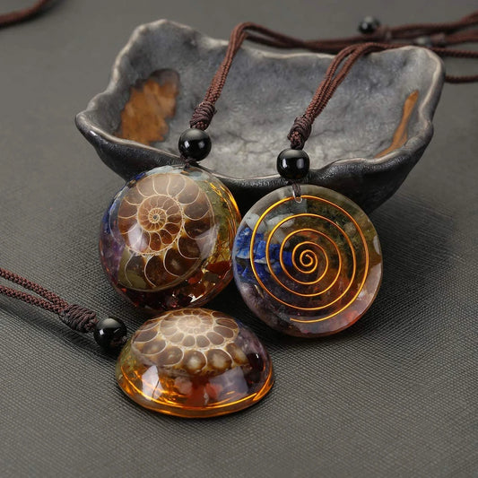 Ammonite necklace