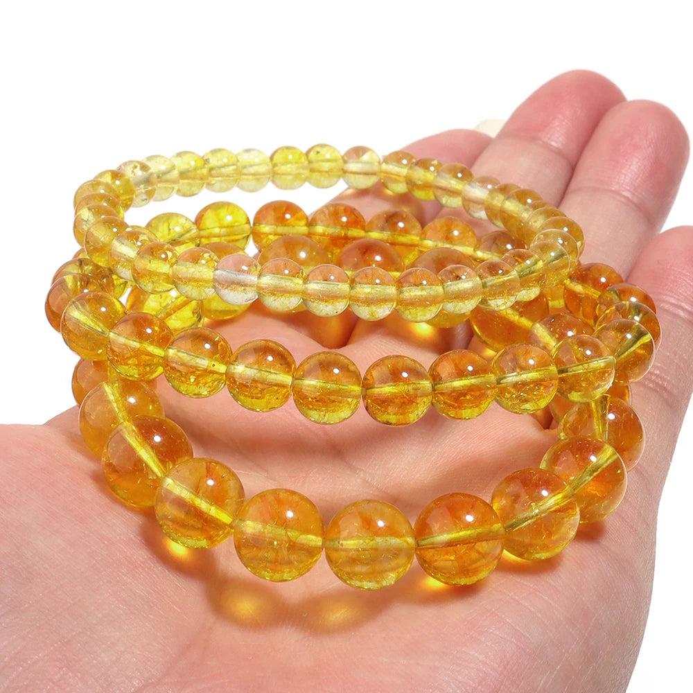 Citrine crystal bracelet