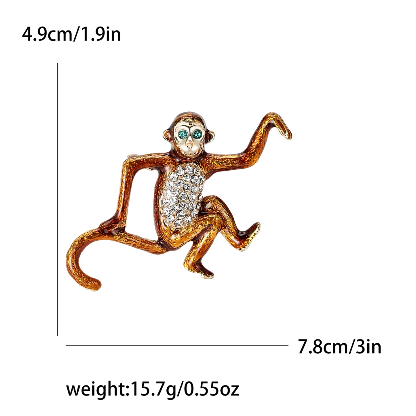 Monkey brooch