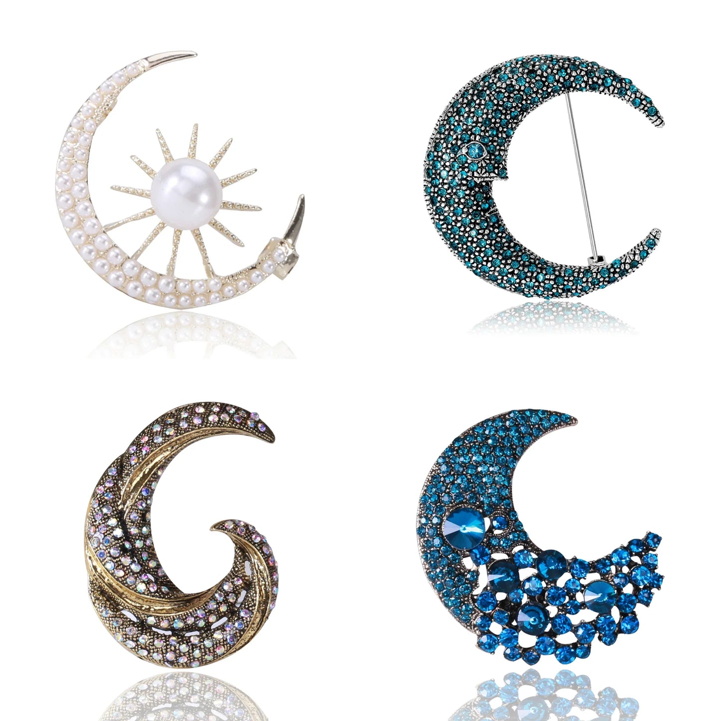 Moon brooch