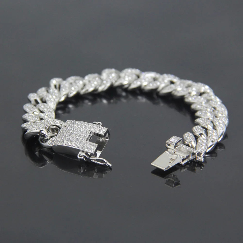 Chunky silver bracelet