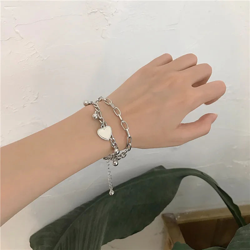 Heart bracelet gold