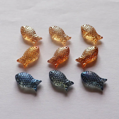 Fish glass beads