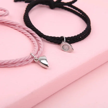 Magnetic heart bracelets