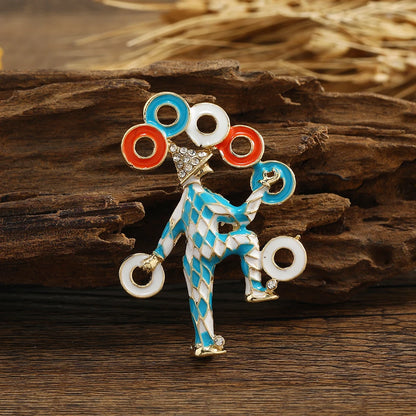 Clown brooch