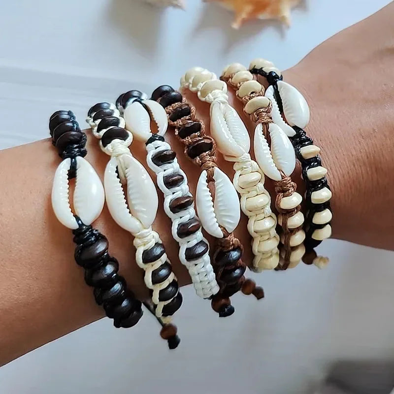 Cowrie shell bracelet