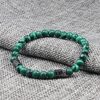 Green bead bracelet