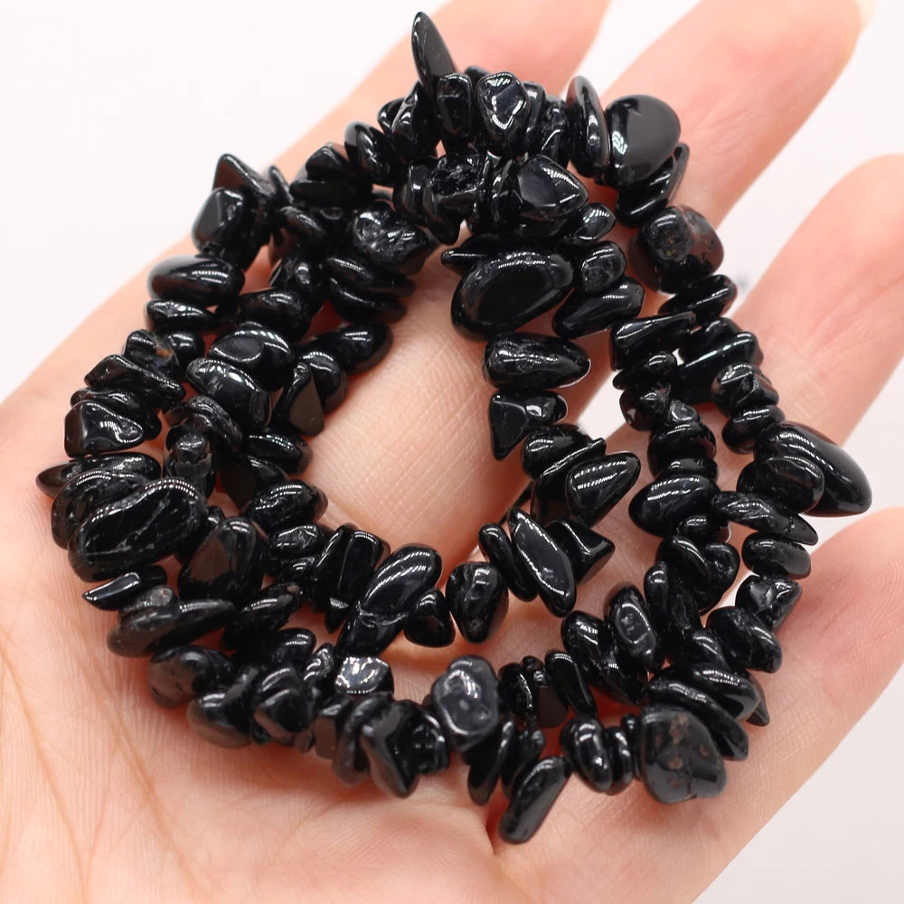 Black tourmaline beads