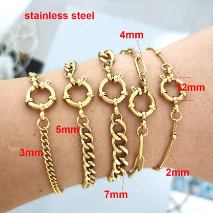 Rope gold bracelet