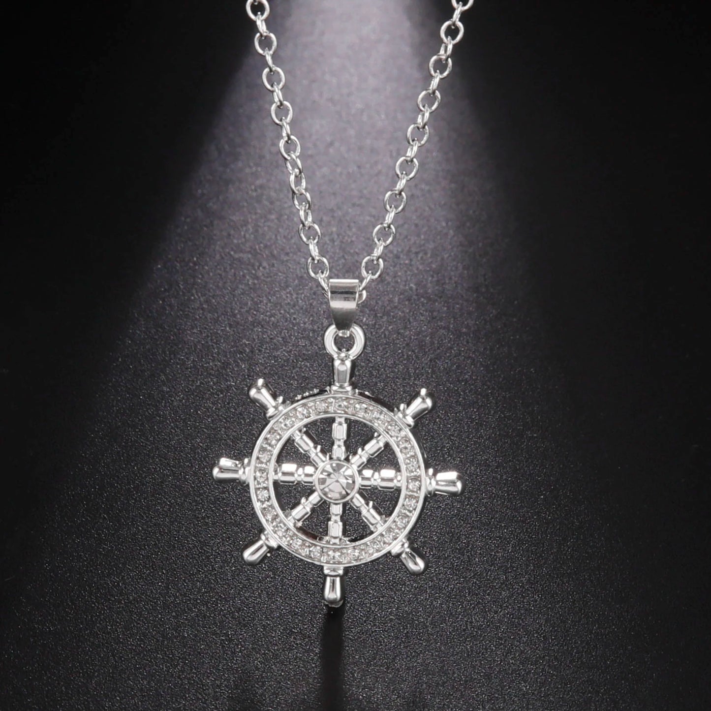 Dharma wheel pendant