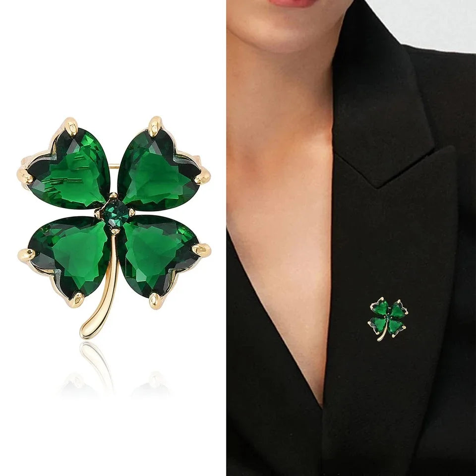 Green brooch