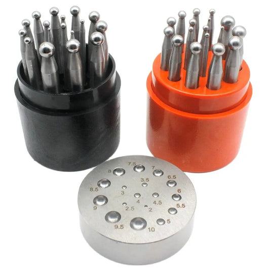Using A Dapping Block Dapping Block Collection | Shop Metal Shaping Tools for Jewelry Making ...